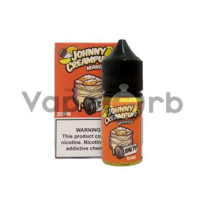 Johnny Creampuff Mango Salt Nic Vape Juice & E Liquid Supply